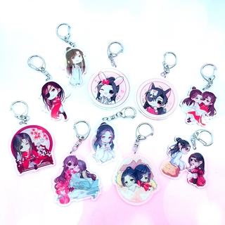 Anime Acrylic Móc Chìa Khóa Chính Thức Phước Lành Móc Chìa Khóa Cảm Ơn Thành Phố Chìa Khóa Mặt Dây Chuyền Xung Quanh