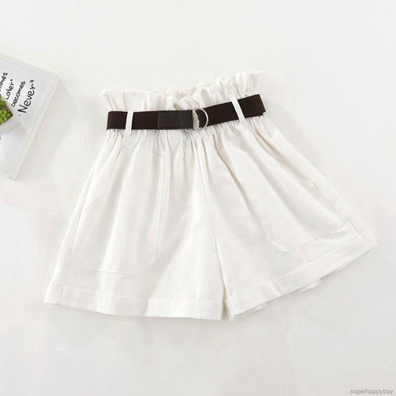 Quần sọt lưng thun co giãn thiết kế dáng rộng che khuyết điểm