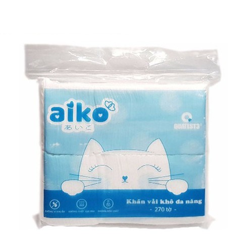 KHĂN VẢI KHÔ ĐA NĂNG AIKO 270 MIẾNG