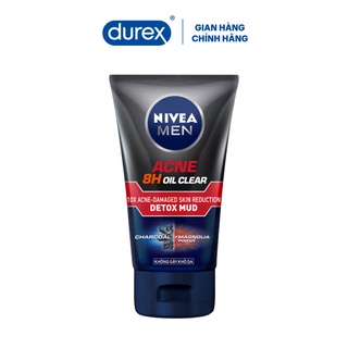 Quà tặng độc quyền Durex - Sữa rửa mặt bùn khoáng Nivea Men kiểm soát nhờn & ngừa mụn 100g