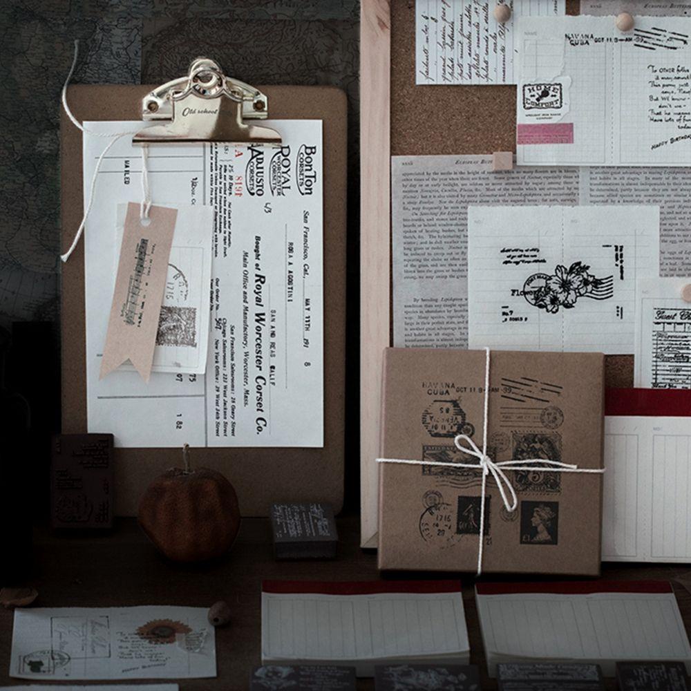 Con Dấu Dập Nổi Hình Vé Máy Bay Trang Trí Nhật Ký DIY