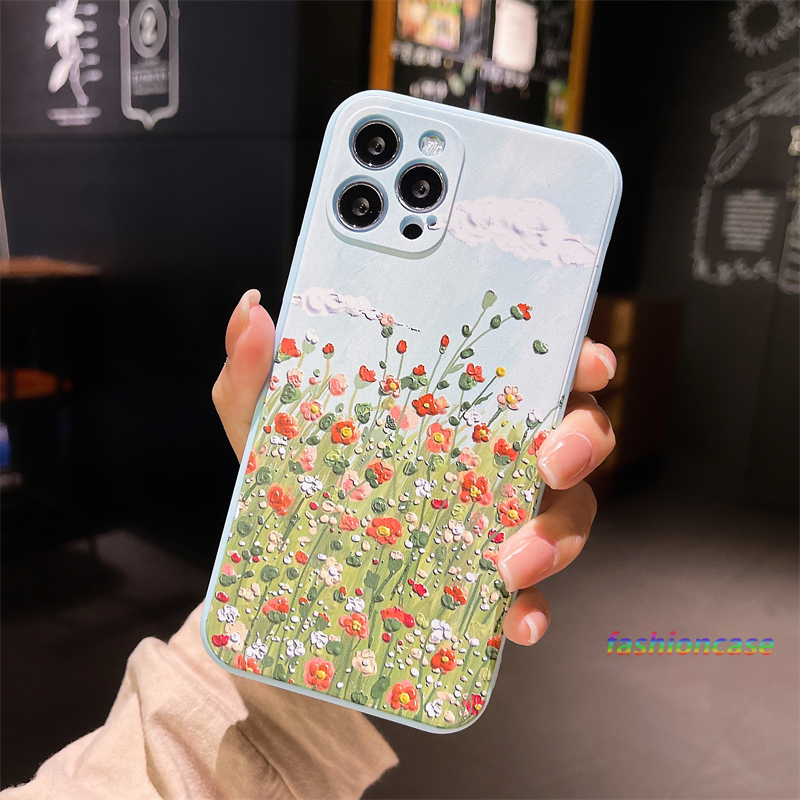 Ốp điện thoại TPU in hoa oải hương cho Xiaomi Redmi Note 9 8 10 10s 9 Pro Max 9s Xiaomi Redmi Poco X3 Note X3 Pro