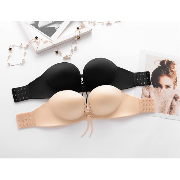 Áo Lót Đúc Không Dây Dây Rút Bàn Tay Nâng Ngực Cao Cấp Al28 (loại 1 Tag vàng)