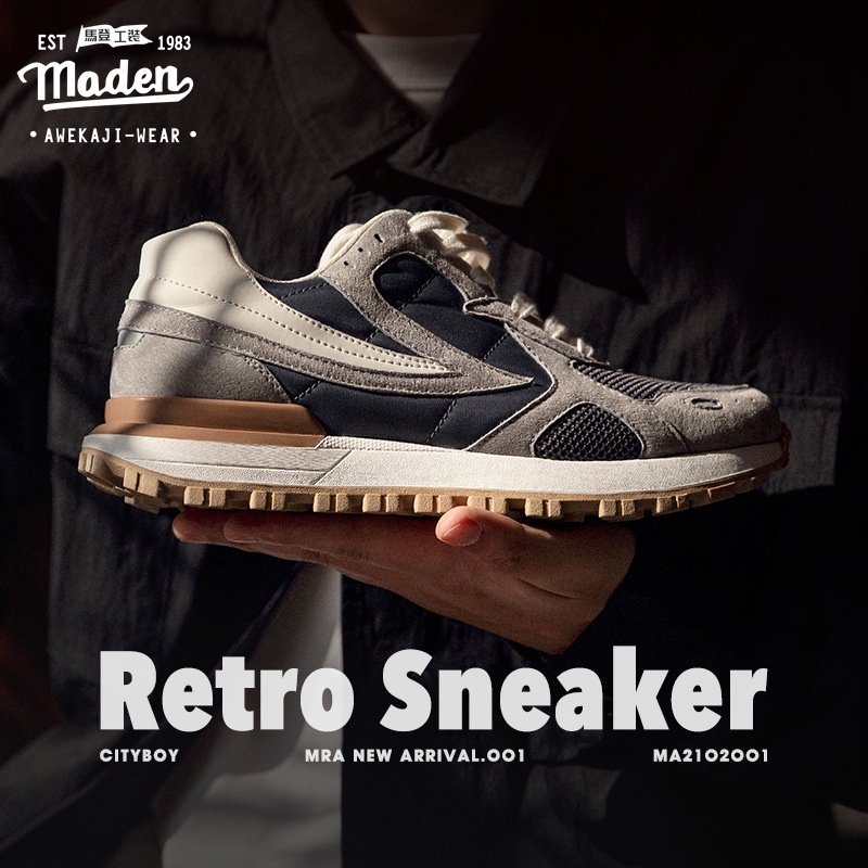 Giày thể thao MADEN đế dày thoáng khí phong cách retro thời trang cao cấp cho nam