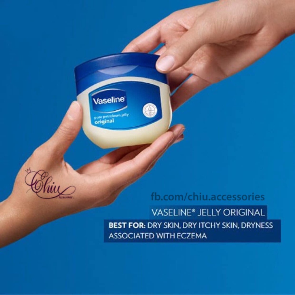 Sáp dưỡng ẩm phục hồi da khô, nứt nẻ Vaseline Pure Petroleum Jelly Original (100g/50g)