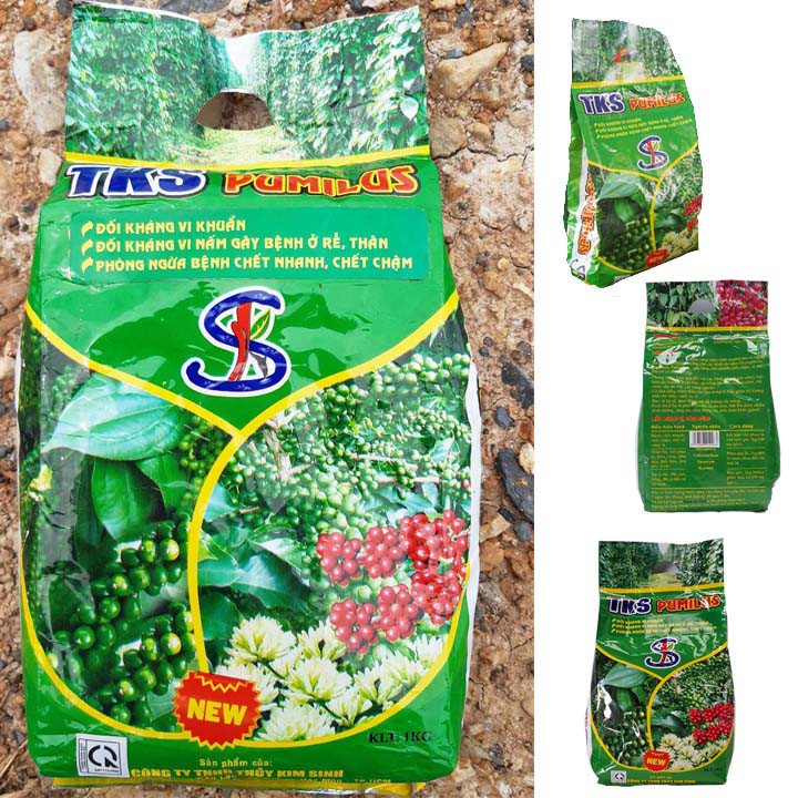 TKS-PUMILUS: Đối Kháng Vi Khuẩn Và Nấm Gây Bệnh Chết Nhanh, Héo Xanh Trên Cây Trồng - Gói 1kg