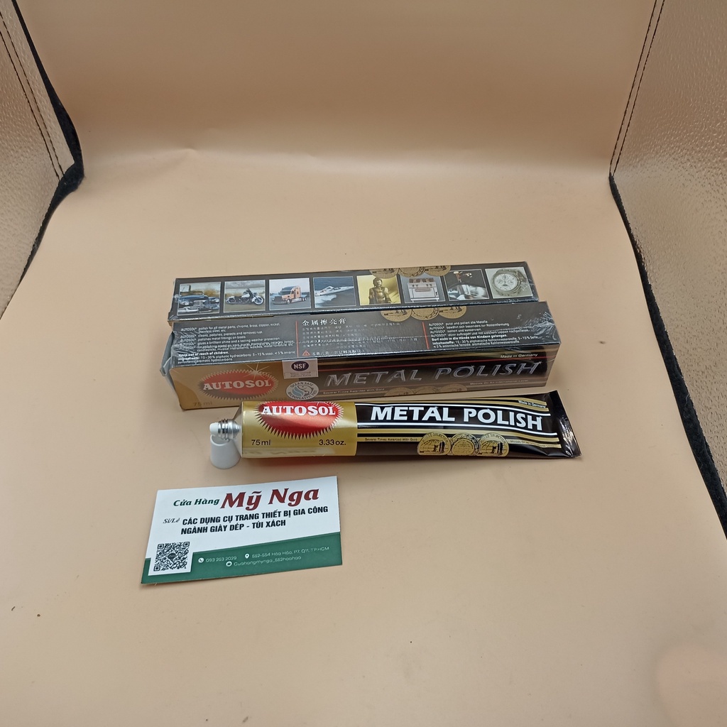 Kem đánh bóng kim loại AUTOSOL METAL POLISH cao cấp cho đồng nhôm inox