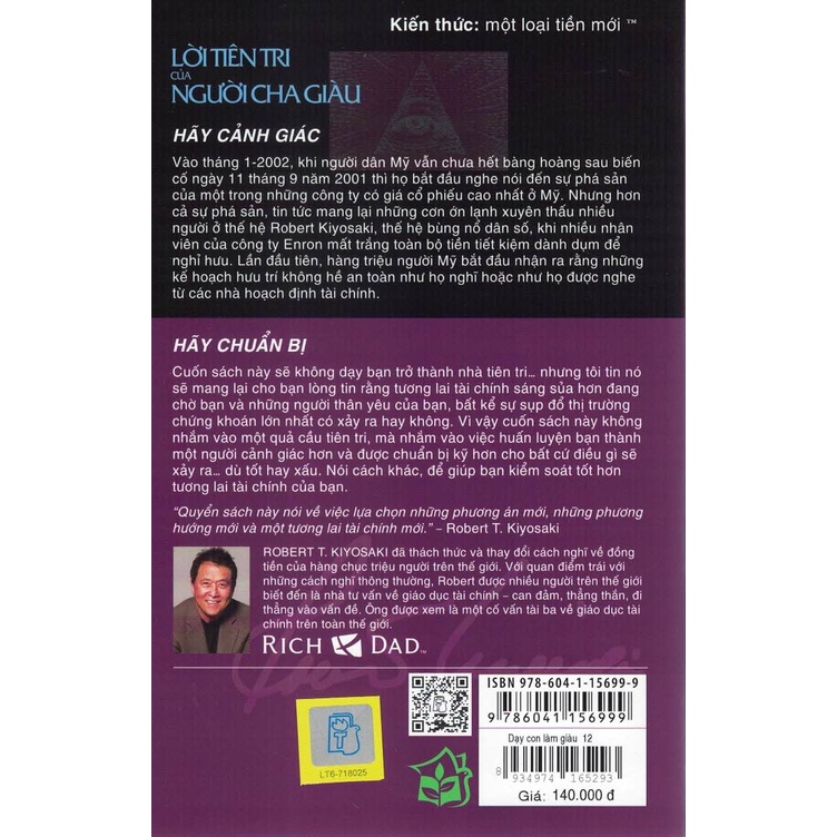 Sách - Dạy Con Làm Giàu 12 - Lời Tiên Tri Của Người Cha Giàu