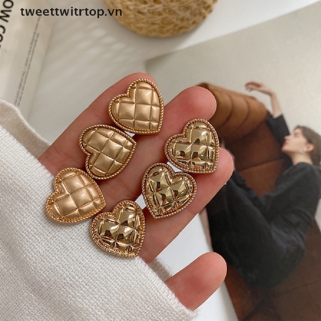 Trtop Set 10 Nút Áo Sơ Mi Hình Trái Tim Làm Thủ Công