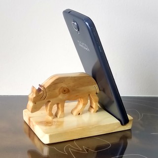 Giá đỡ điện thoại bằng gỗ CON TRÂU GDG002