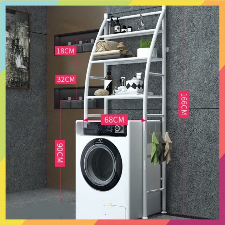 Kệ 3 tầng đựng đồ máy giặt tiết kiệm không gian - eurooutlet