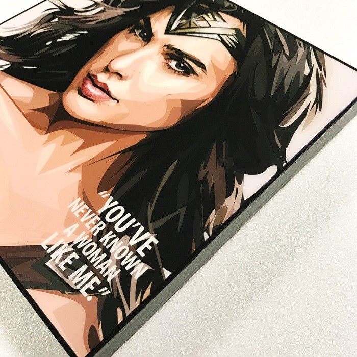 [SIÊU ANH HÙNG DC]  TRANH GỖ 3D TREO TƯỜNG WONDER WOMAN