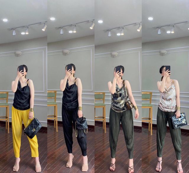 Quần lụa bom nhăn hàng QCL1