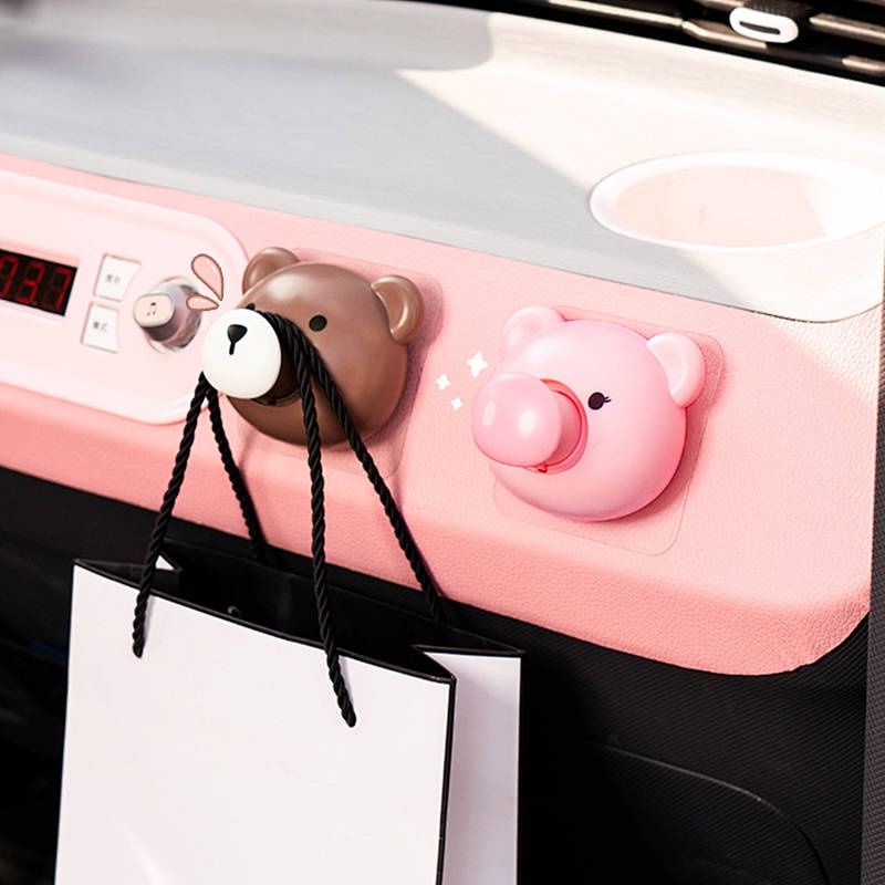 Car Hook Front Car Co-Pilot Multifunctional in the Car Decorative Hook Cartoon Car Paste Hook Sticky Hook car accessories 7Vjb