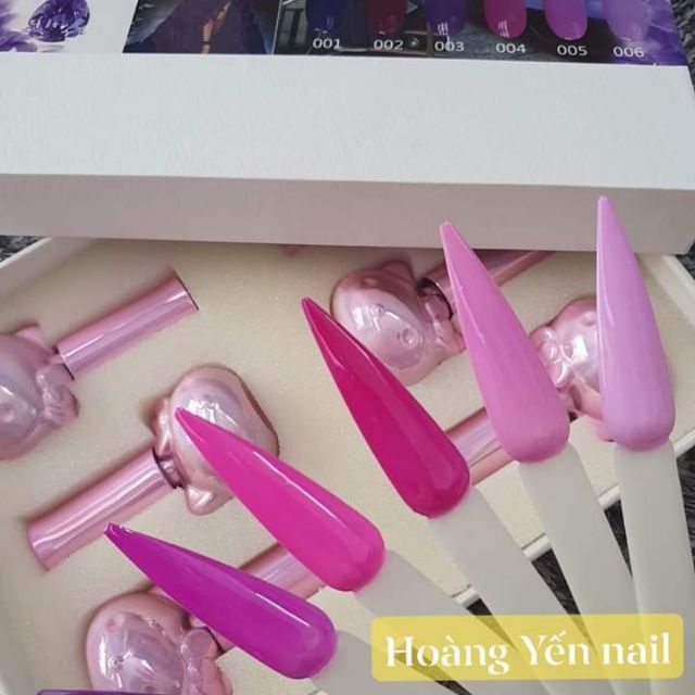Set sơn 6 tông màu tím hottrend