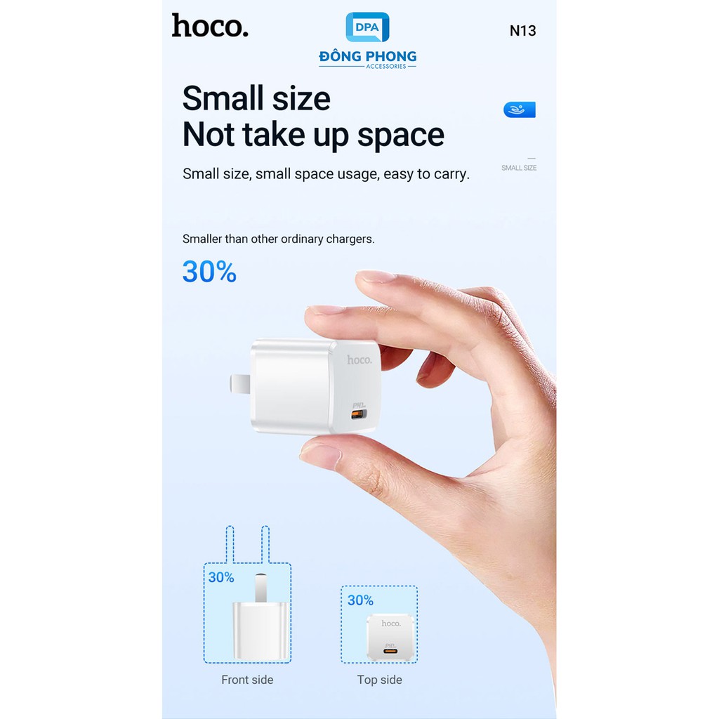 Củ Sạc Nhanh Hoco N13 PD 20W Chính Hãng