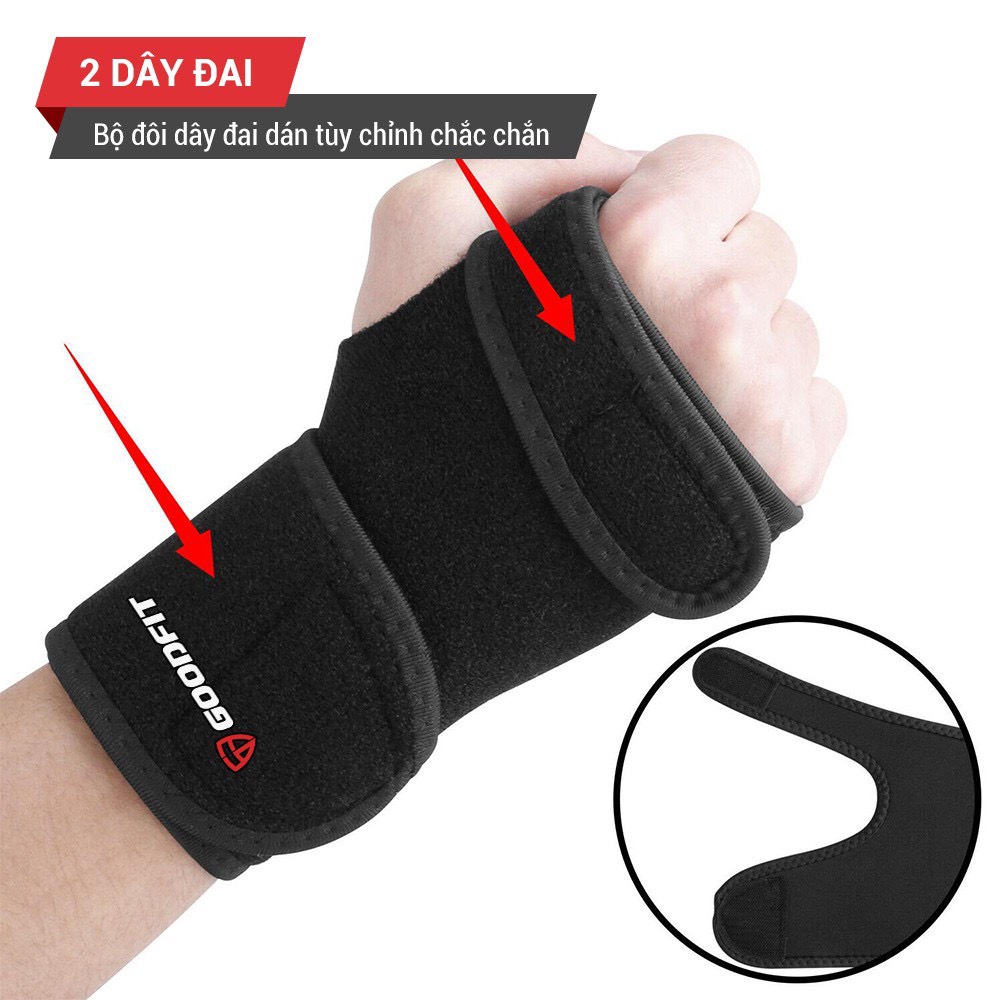 Băng Nẹp Khớp Cổ Tay, Nẹp Cố Định Khớp Cổ Tay GoodFit GF304W