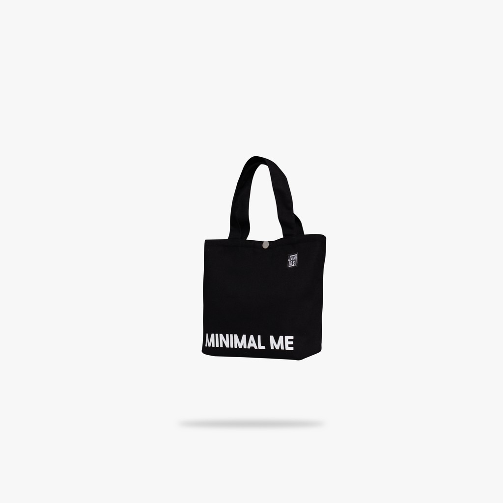 Jamlos Slogan Tote S - Túi tote thời trang vải canvas in 2 mặt chữ Minimal Me Maximal You đi học đi chơi