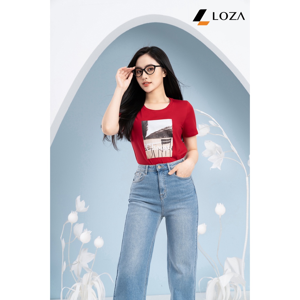 Áo phông in hình Choose chất liệu Cotton Compact form vừa LOZA - PT502068