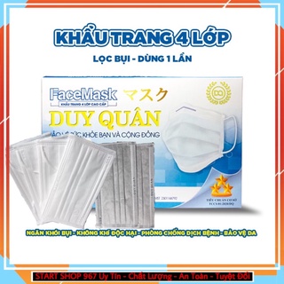 [Hộp 50C]  Khẩu trang y tế 4 lớp Duy Khánh , Duy Quân công nghệ kháng khuẩn 💥 CAO CẤP 💥