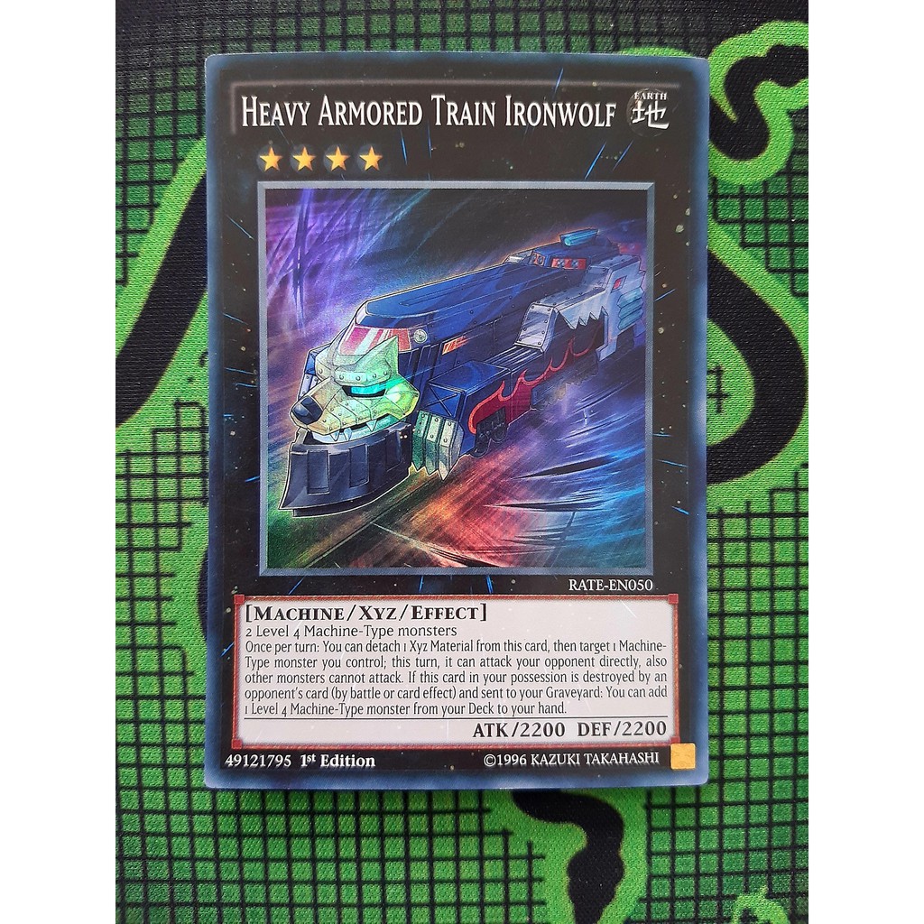 THẺ BÀI YUGIOH Heavy Armored Train Ironwolf Super Rare 1st