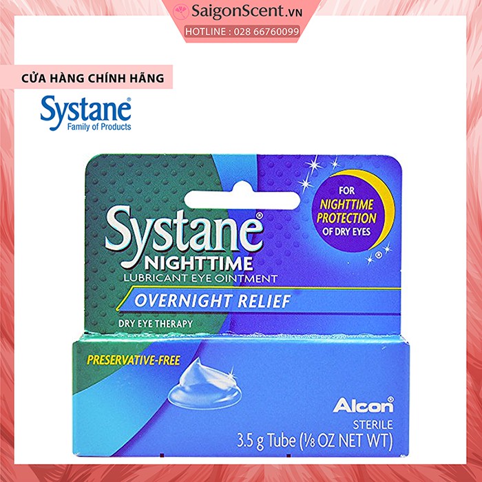 [SaigonScent] Sáp mỡ dưỡng mắt Systance Nighttime Eye Ointment ( 3.5g )