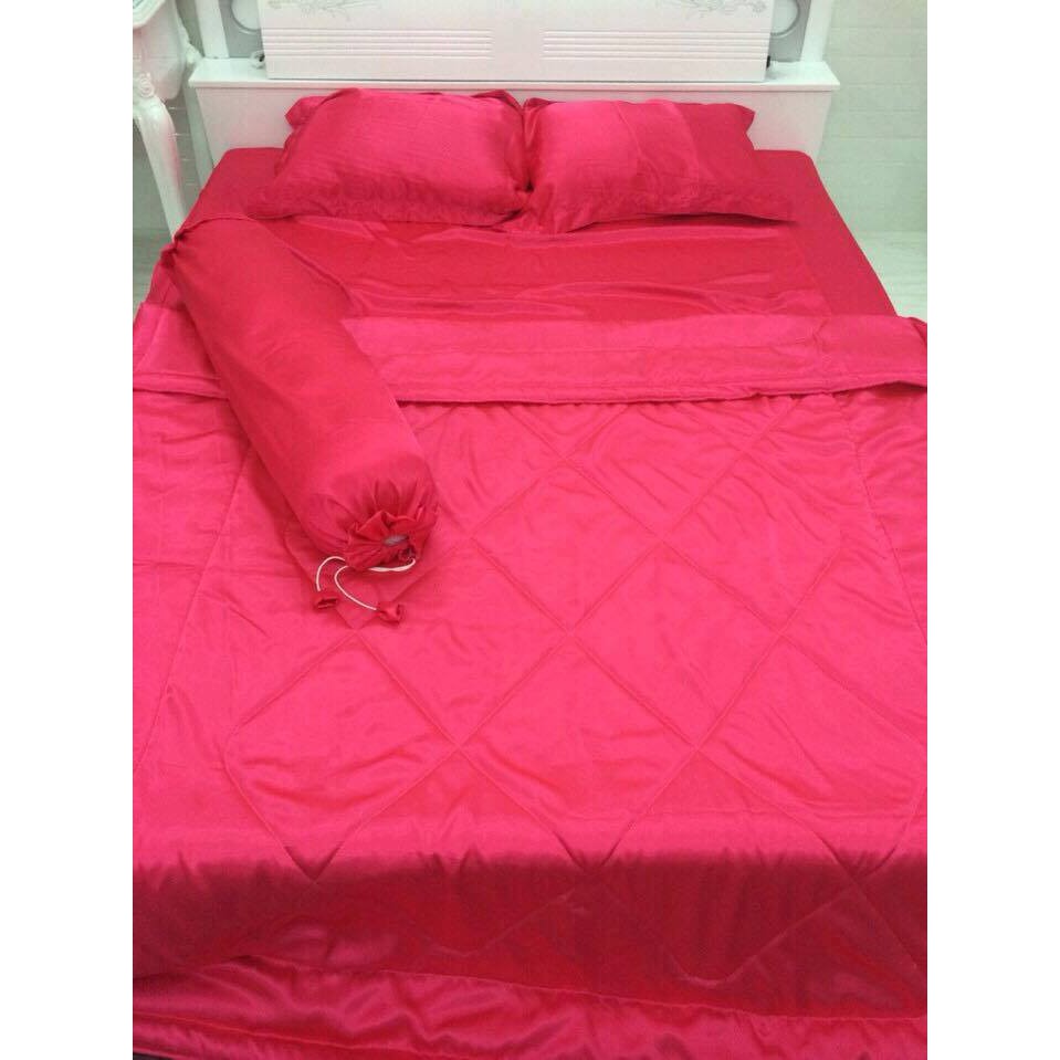 [SIÊU SALE] [HỔ TRỢ PVC] Xả kho Bộ drap giường có chăn phi lụa cao cấp sang chảnh (chọn màu)