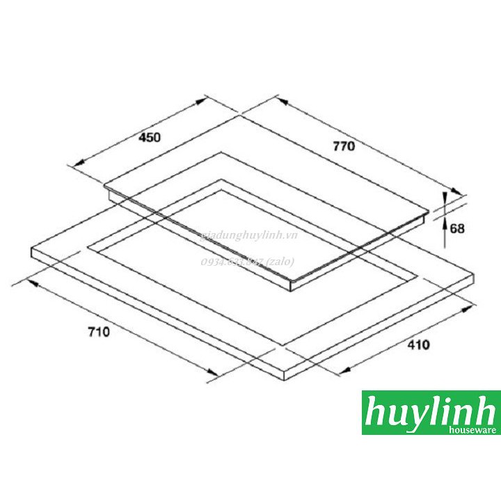 Bếp từ đôi Electrolux EHI7325BA - 3800W - Tây Ban Nha