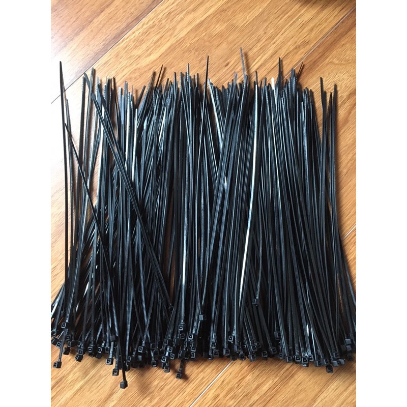 Bịch 100 Sợi Dây Rút Nhựa Màu Đen Đủ Size ( Màu Đen)
