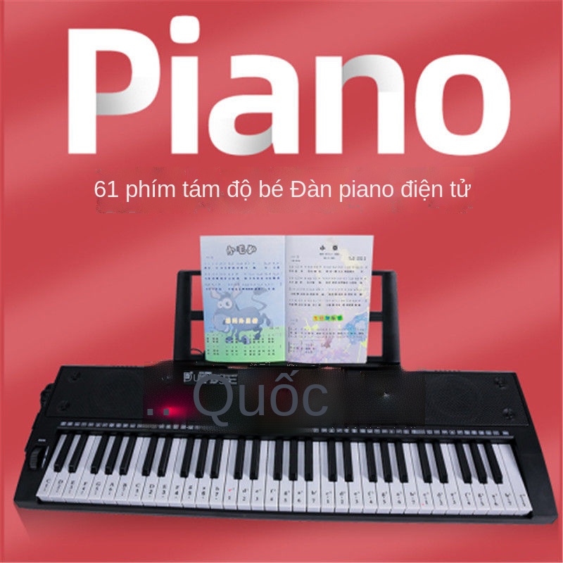 ♦Thông minh theo dõi để chơi đàn piano điện tử dành cho người lớn 61 phím dành cho người mới bắt đầu chơi đàn piano trẻ