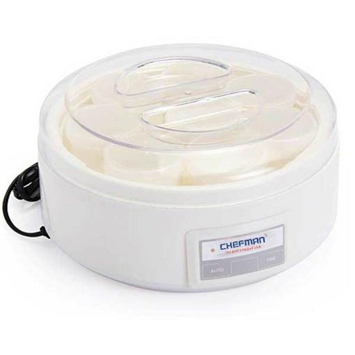 Máy làm sữa chua Chefman loại 8 cốc và 16 cốc - Máy sữa chua cao cấp Cốc Nhựa