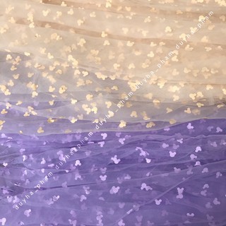 [XẢ HÀNG]🦄VẢI LƯỚI HOẠ TIẾT MICKEY CUTE - KHỔ 1m5🦄
