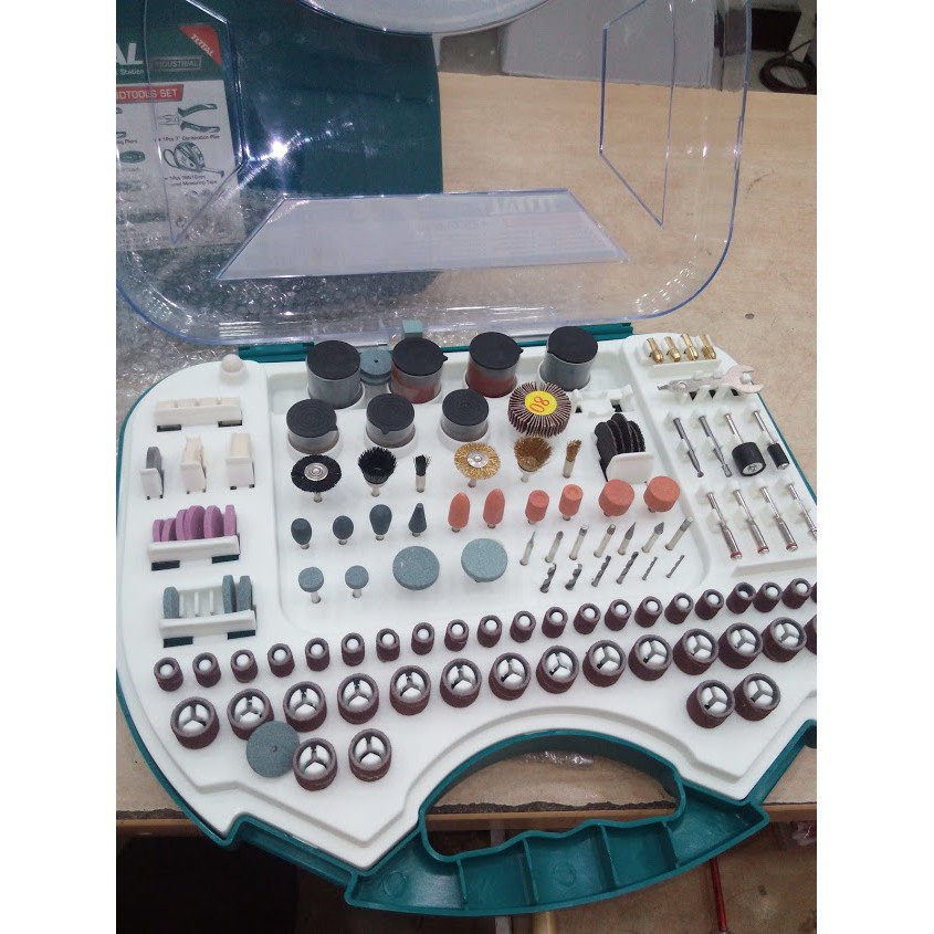 Bộ linh kiện máy mày khuôn TOTAL TACSD12501 - mũi mài khuôn, dũa mini 250 CHI TIẾT DCA INGCO