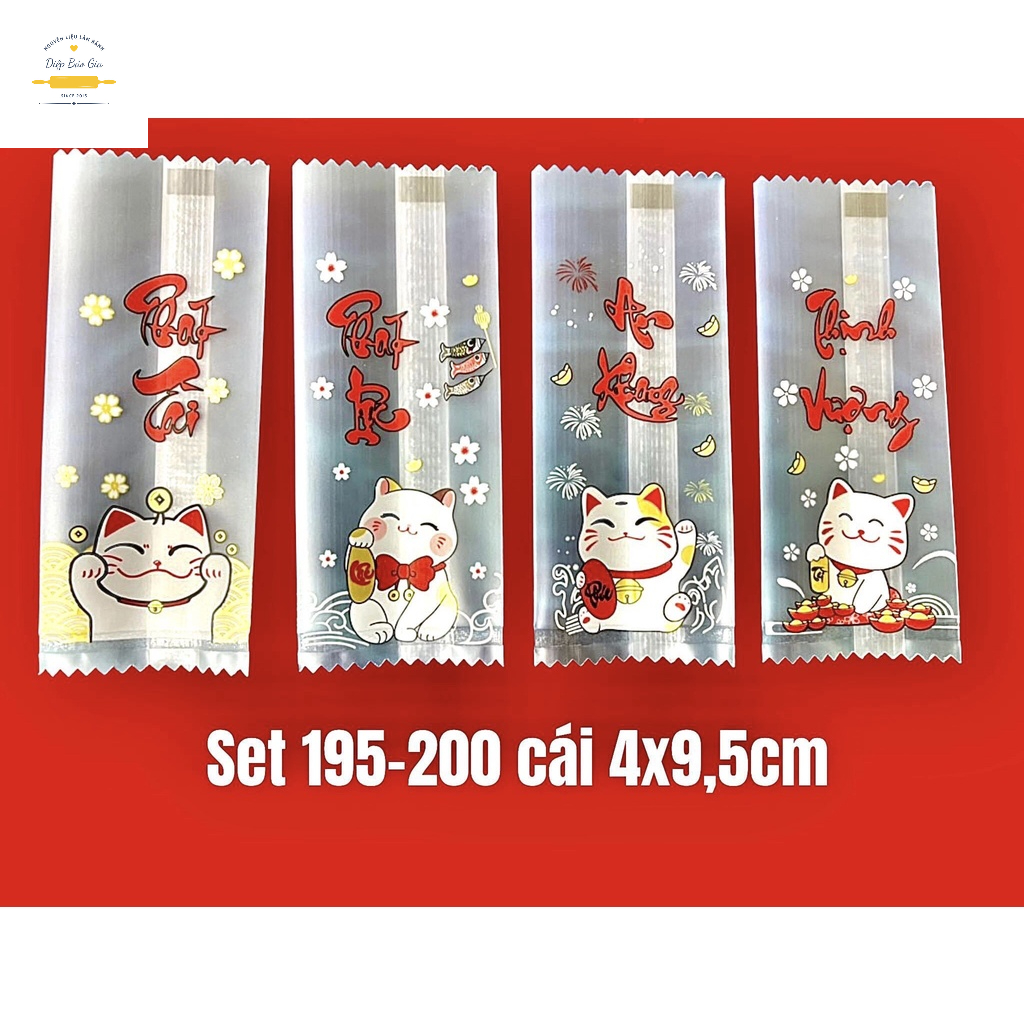 Túi kẹo nougat Mèo Trắng H76 (200c)