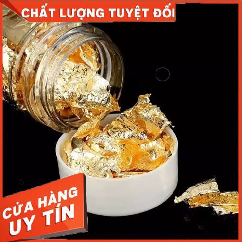 [HÀNG HOT] Lá vàng, bạc dùng trang trí bánh kem bánh sinh nhật