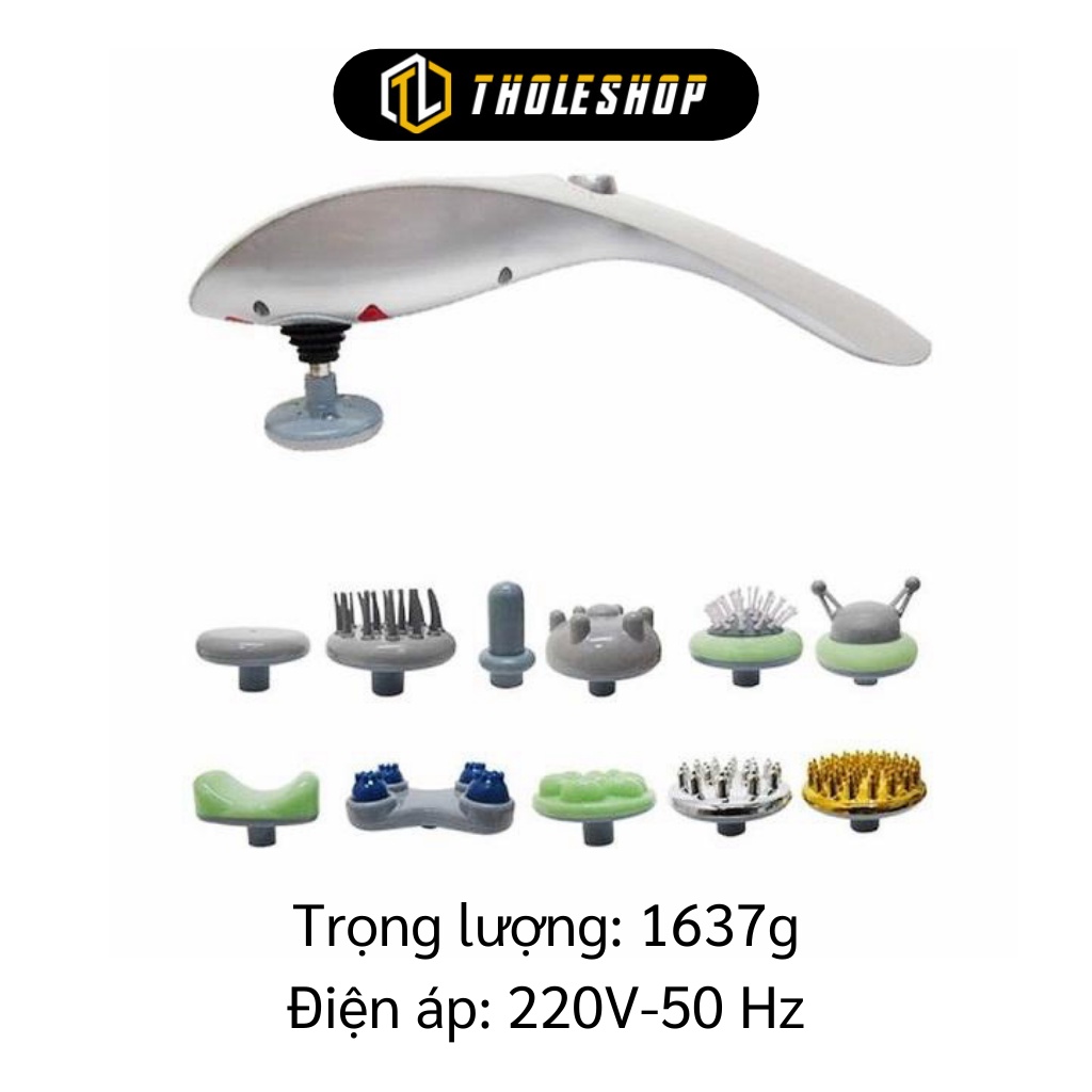 Máy Massage - Máy Mát Xa Toàn Thân Cầm Tay 11 Đầu Tiện Ích Besuto, Đấm Lưng 3542