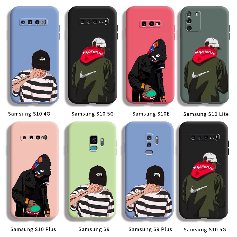 Case For Samsung galaxy S10 4G S10 5G S10 Lite S10 Plus S9 S9 S9 Plus Phone Cases Cony Edge Design Genuine Brown Color Fashionable Silicon Cases Square Edge Protect the whole Camera