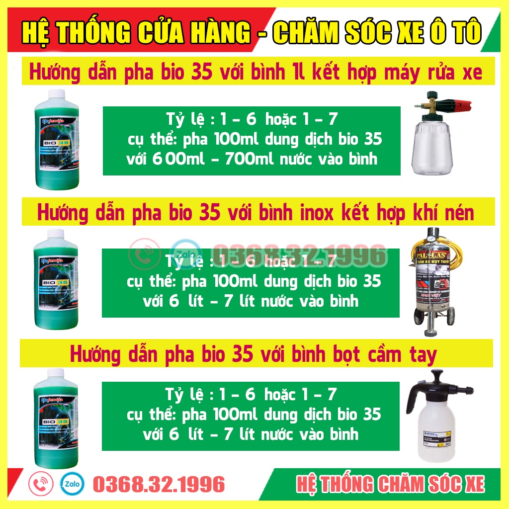 Nước Rửa Xe Không Chạm - Dung Dịch Rửa Xe Ô Tô, Xe Máy EKOKEMIKA Bio 35 - 1L(chính hãng) TẶNG KHĂN LAU ĐA NĂNG