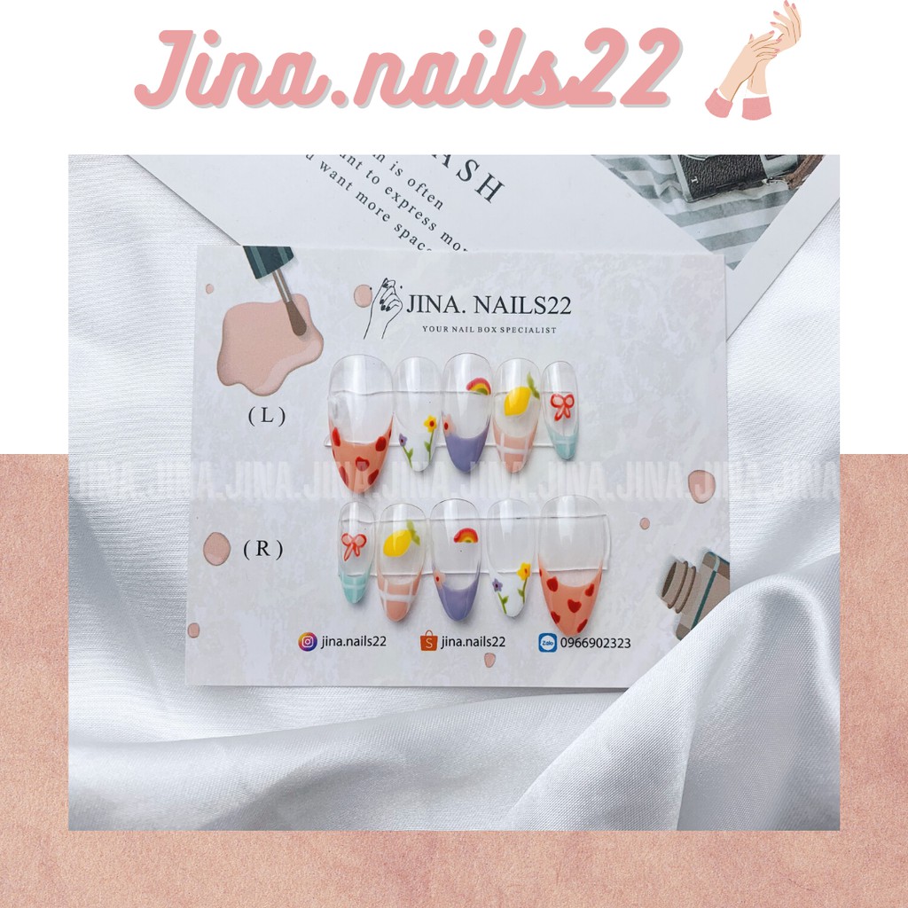 Móng giả nailbox móng úp Rosé (BlackPink)