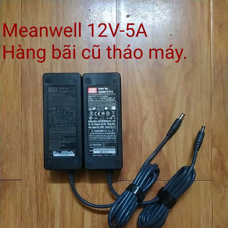 Nguồn adapter Meanwell 12V-5A 12V-10A 12V 15A tháo máy.