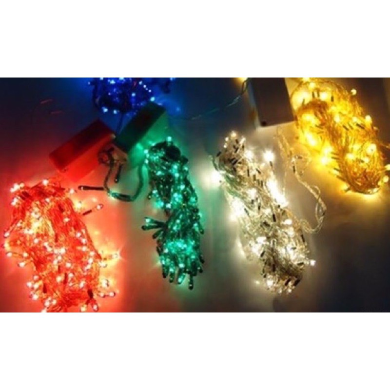 Dây Đèn LED chớp tắt đủ màu - 1 màu phụ kiện trang trí cây thông noel - trang trí giáng sinh - lễ tết
