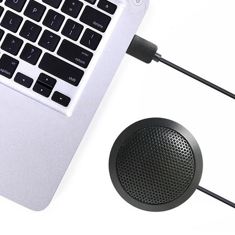 USB Microphone, Desktop Omnidirectional 360-Degree Pick Up