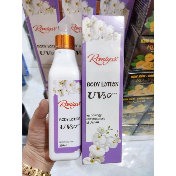 Kem Dưỡng Trắng Toàn Thân Romiyar UV50++ 250ml