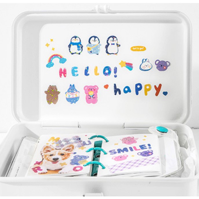 Sticker confetti hologram Infeel.me Papermore hình dán ribbon trang trí Polcos idol | BST079