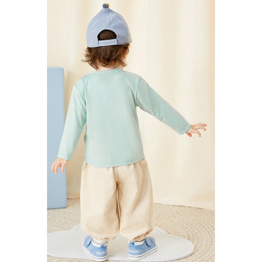 (0-3 tuổi) Áo phông dài tay bé trai hãng BALABALA 200321100101 mềm mịn, đáng yêu