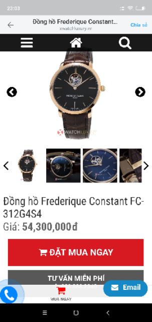 Đồng hồ nam Frederique Constant