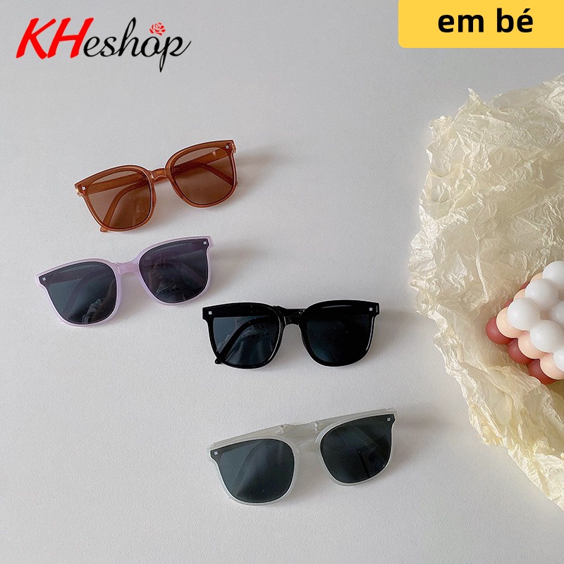 [Siêu Phẩm Cho Bé] Kính Mát gập nhỏ cho Con Yêu màu Thạch Rau Câu trong suốt dễ thương đủ màu tha hồ lựa chọn mã Y3003
