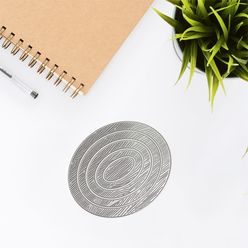 Khuôn Cắt Giấy Kim Loại Hình Tổ Ong Hình Oval