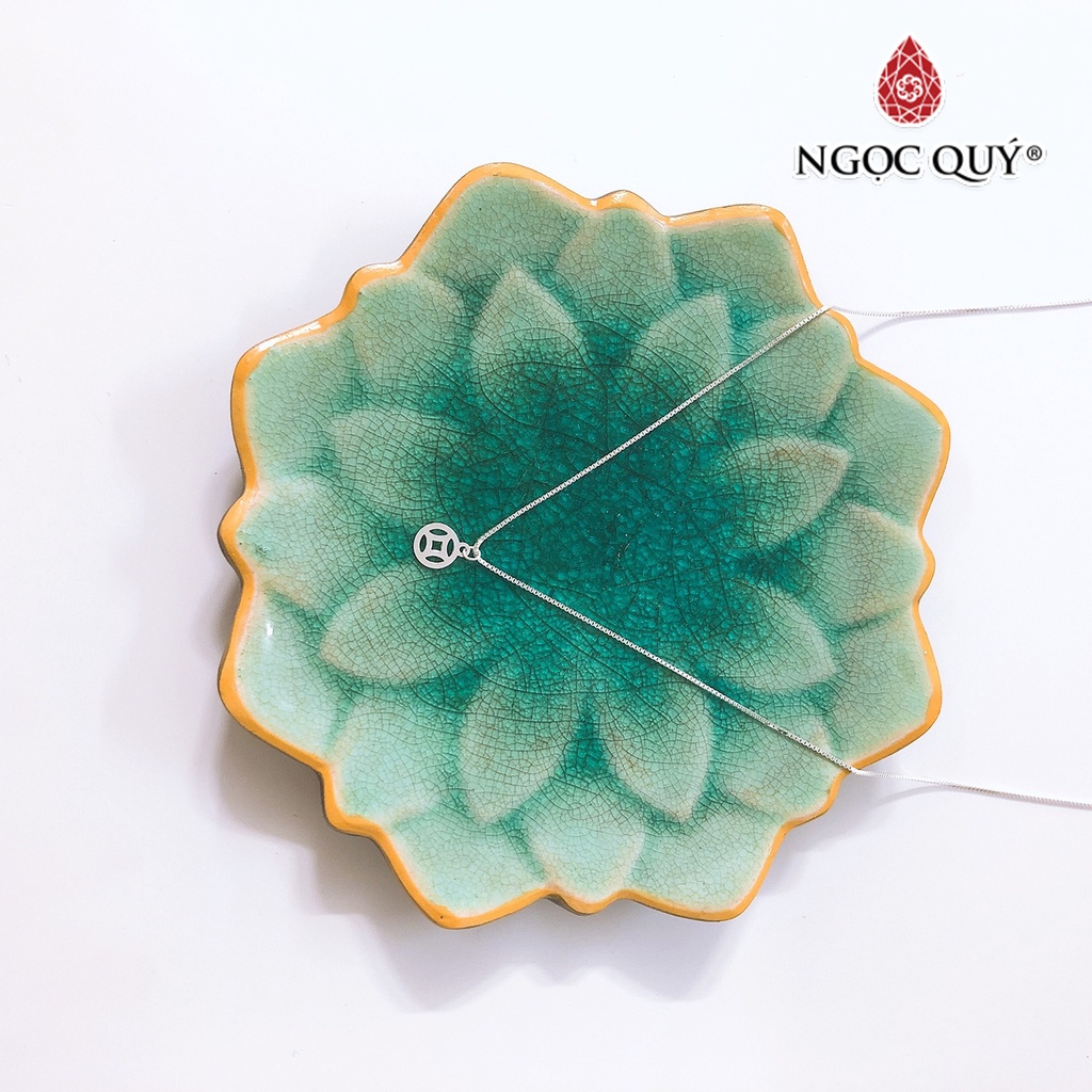 Dây chuyền bạc mặt đồng tiền - Ngọc Quý