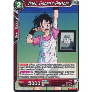 Thẻ bài Dragonball - bản tiếng Anh - Videl, Gohan's Partner / BT2-018'